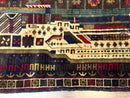 Balouch Rug 3x5, Afghan Carpet, City Pictorial
