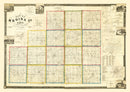 Vintage Map of Medina County, Ohio 1857