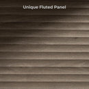 Modern Buffet Cabinet With Wave Panel Doors Large Storage