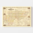 Vintage Map of Washington County, Ohio 1858