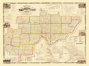 Vintage Map of Washington County, Ohio 1858