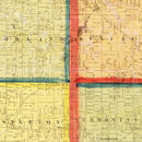 Vintage Map of Eaton County, Michigan 1860