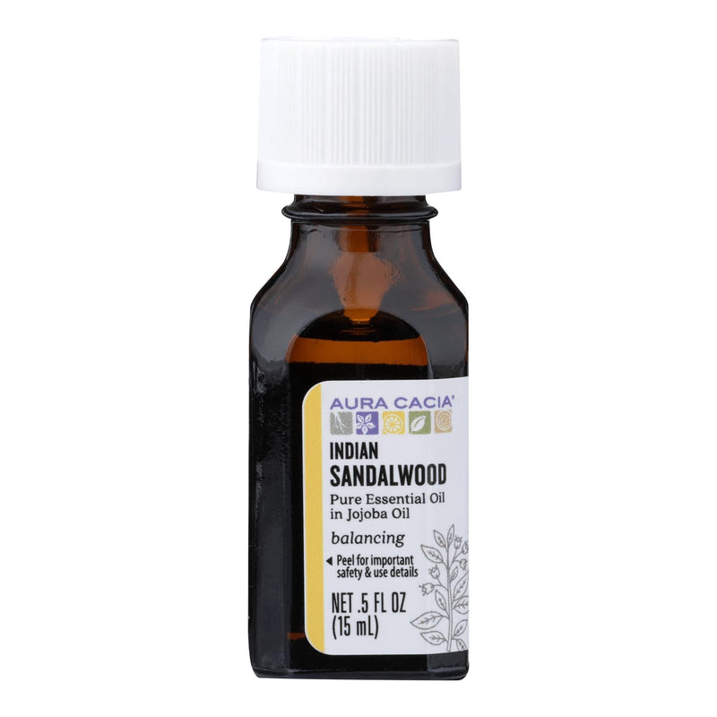 Aura Cacia - Essential Oil - with Indian Sandalwood (0.5 fl oz)