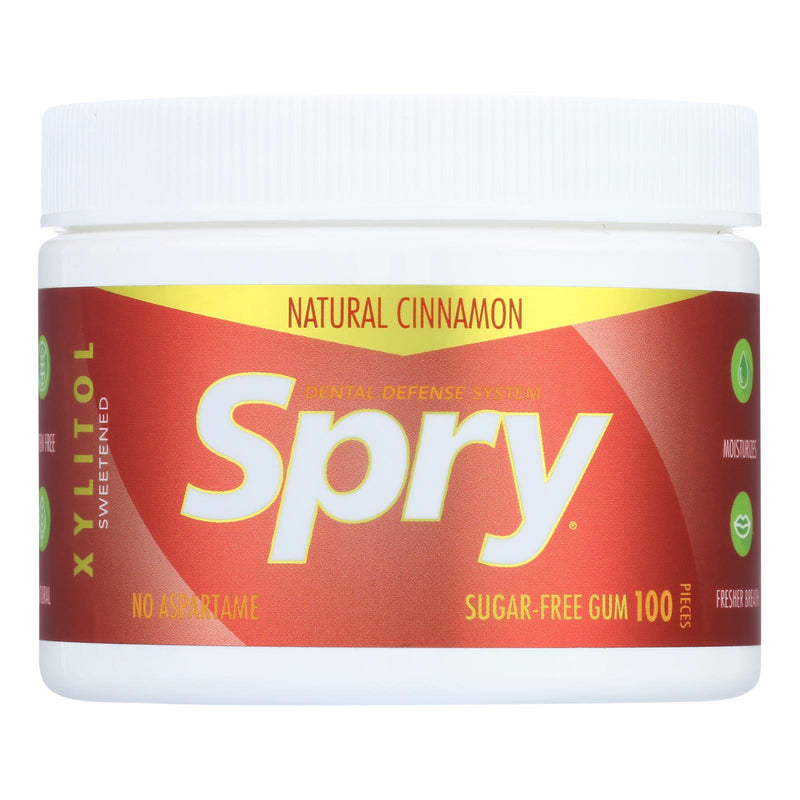 Spry Xylitol Cinnamon Flavor Chewing Gum (100 ct)