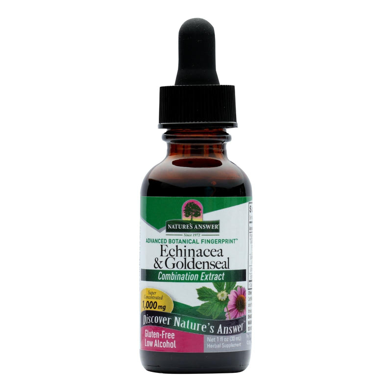 Nature's Answer Echinacea Goldenseal Tincture, Immune Support, 1 Oz