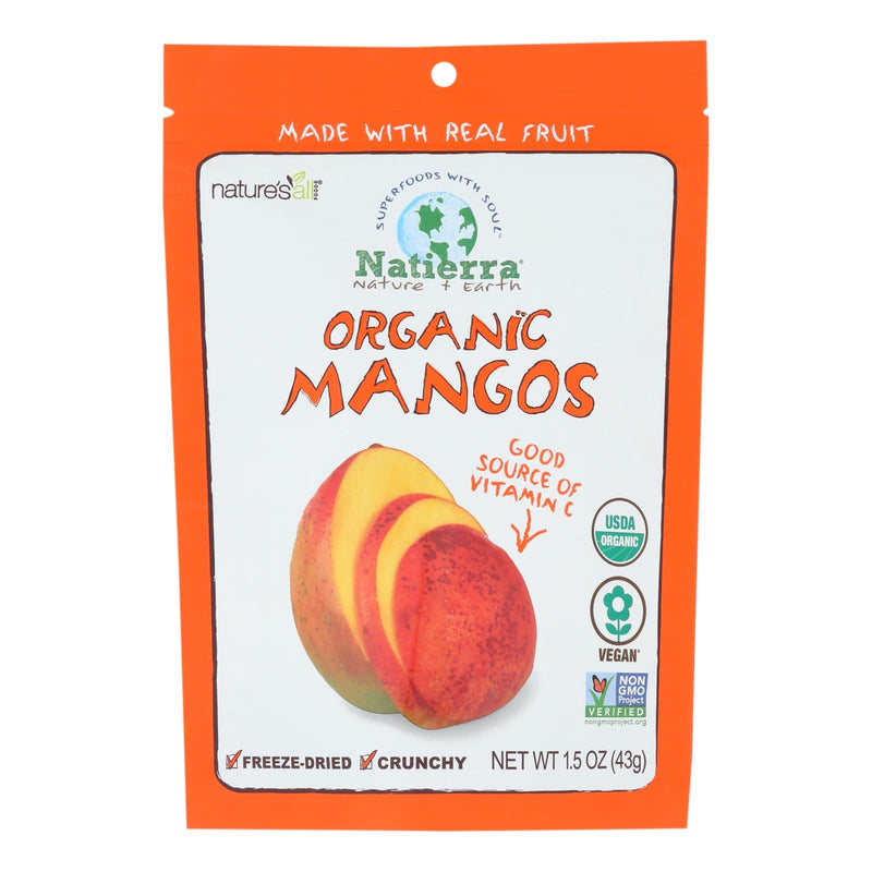 Natierra Freeze-Dried Mangos: 12 Packs, 1.5 Oz. Each