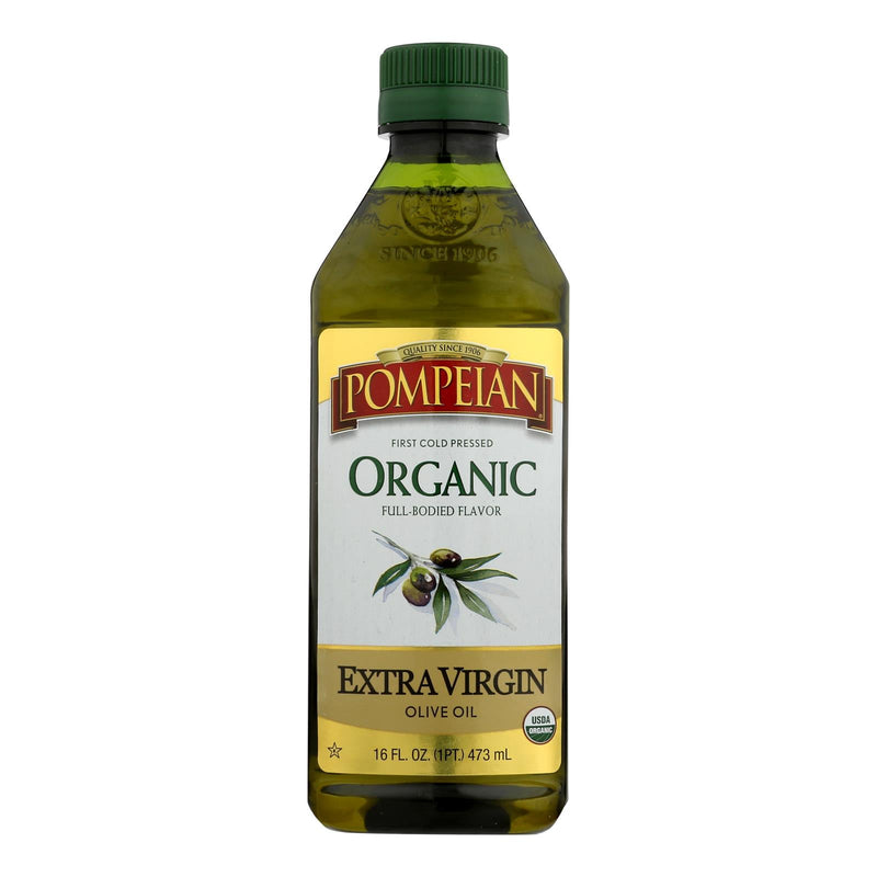 Pompeian Organic Extra Virgin Olive Oil (6-Pack, 16 Fl. Oz. Bottles)