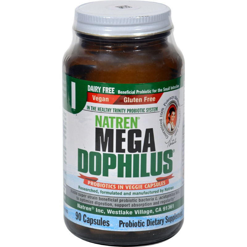 Mega Dophilus - Dairy-Free Vegetarian - 90 Capsules by Natren