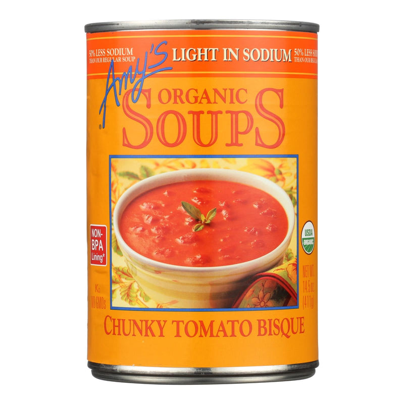 Amy's Chunky Tomato Soup: Organic Low-Sodium Goodness (Pack of 12 - 14.5 Oz.)