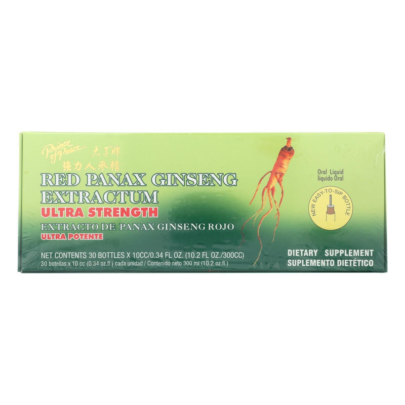 Prince Of Peace Red Panax Ginseng Ultra Strength Extractum 30 Pack