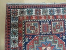 3 '4" X 10' Vintage Handmade Turkish Kazak Caucasian Wool Runner Rug Red Nice