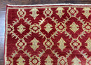 Modern Turkish Oushak Rug 5x8, Brick Red