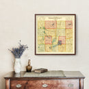 Vintage Map of Codington County, South Dakota 1898