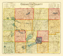 Vintage Map of Codington County, South Dakota 1898