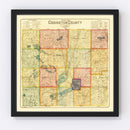 Vintage Map of Codington County, South Dakota 1898