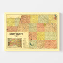 Vintage Map of Grant County, South Dakota 1899