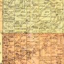 Vintage Map of Grant County, South Dakota 1899