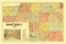 Vintage Map of Grant County, South Dakota 1899
