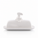 Porcelain Sitting Bunny Butter Dish