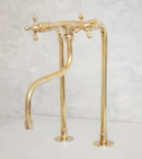 Elegant Brass Kitchen Faucet with Unique Elephant Trunk Spout