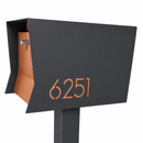 Retrobox-2.0 in TEXTURED GRAY METALLIC - Modern Mailbox