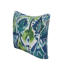 Blue Green Ikat - Luxury Outdoor Pillow by SmithHönig