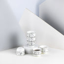 Amal - Arabic Coffee cups (6-Pc) - Grey & Silver