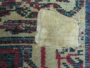 2.5' X 4' Vintage Handmade Indian Amritsar Wool Rug Paisley Design Red