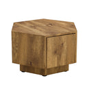 MDF material hexagonal coffee table with drawers.Made of high-quality materials,Adopting a unique hexagonal design,simple and elegant without losing personality.