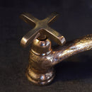 Stylish Engraved V-Style Brass Bridge Faucet for a Touch of Elegance