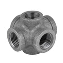 3/8 in. Black 6-Way Fitting