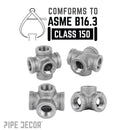 3/8 in. Black 5-way Fitting