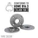 1 1/4 in. Black Floor Flange