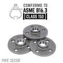 1/2 in. Black Floor Flange