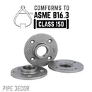 1 in. Black Floor Flange