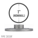1 in. Black Floor Flange