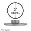 2 in. Black Floor Flange