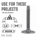 3/8 in. Black Floor Flange