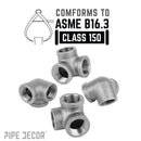 1 in. Black Side Outlet Elbow