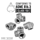3/8 in. Black Side Outlet Elbow