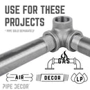 3/8 in. Black Side Outlet Elbow