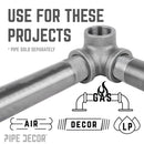 3/8 in. Black Side Outlet Elbow