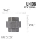 1 1/4 in. Black Union