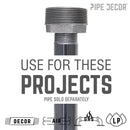 1 1/2 in. x 3/4 in. Black Bushing