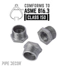 1 in. x 3/4 in. Black Bushing