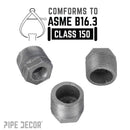 1 in. x 3/8 in. Black Bushing