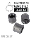 2 in. Black Coupling