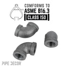 3/8 in. Black 90 Degree Elbow