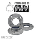 1 1/2 in. Black Floor Flange
