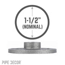 1 1/2 in. Black Floor Flange